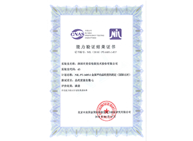 NIL PT-1685-1 金属平均晶粒度的测定（国际比对）-能力验证结果证书
